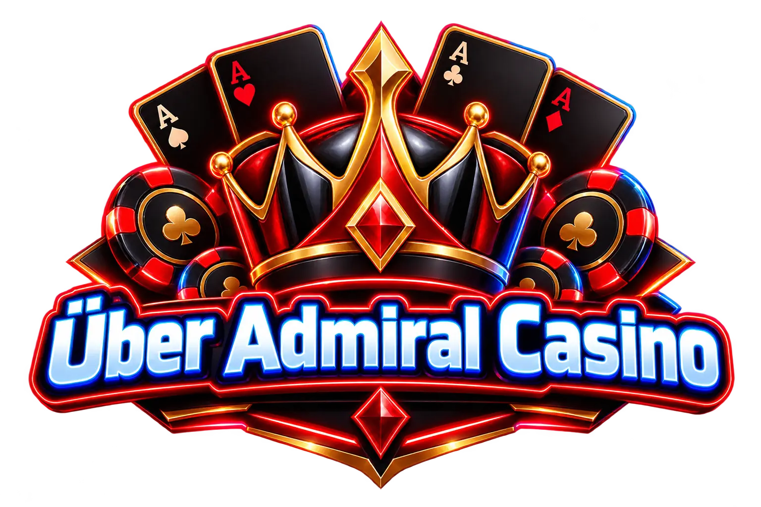 Über Admiral Casino: Krone, Spielkarten und Chips