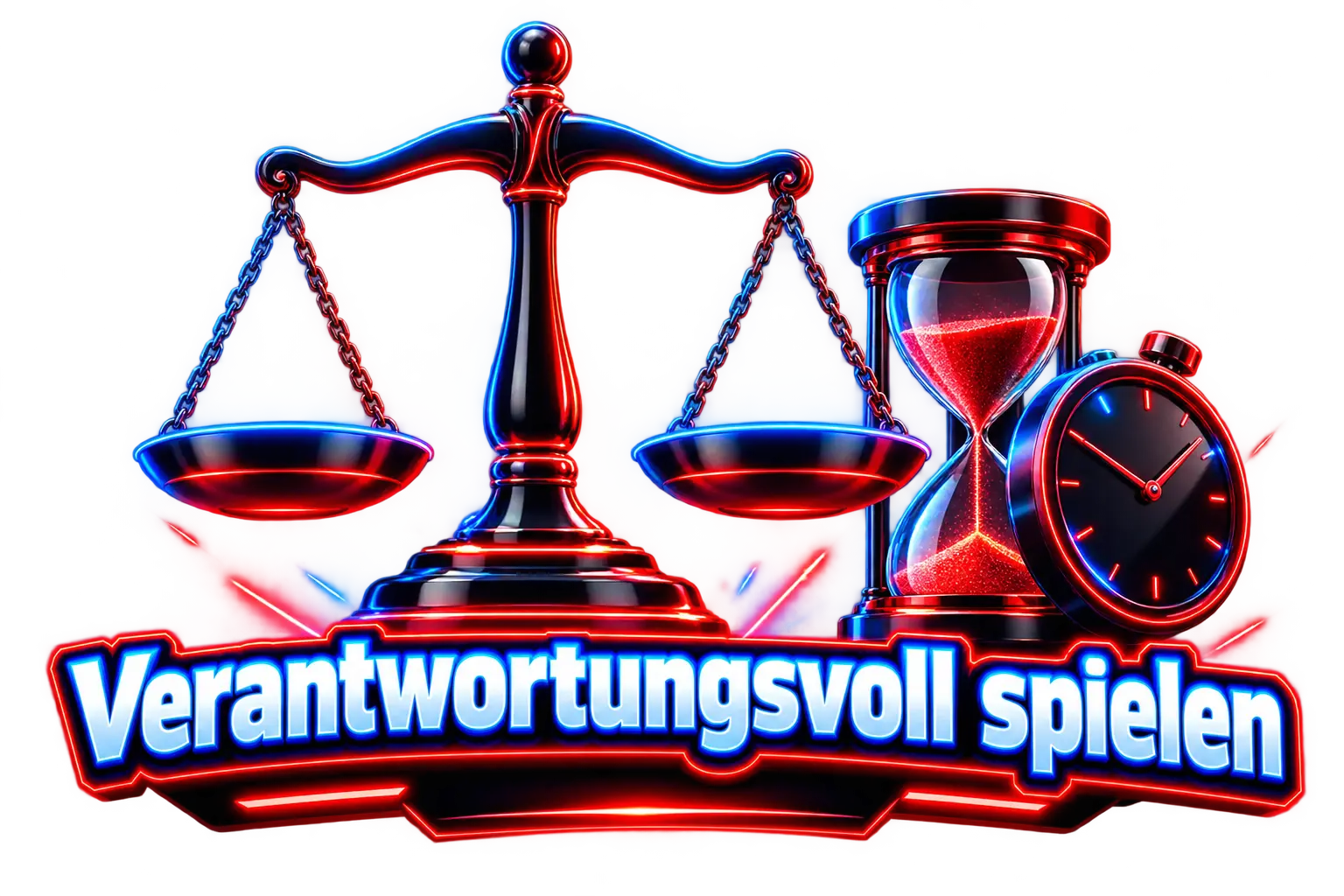 Verantwortungsvolles Spielen im Admiral Casino: Waage und Sanduhr